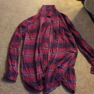 Long Red Flannel